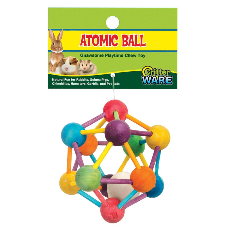 Ware Manufacturing Ware Atomic Ball Wood Chew Toy for Small Animals Large - Image 2