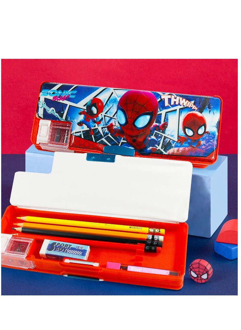 EHOME Spider-Man Large Capacity Multifunctional Double-Sided Pencil Case  - Image 4