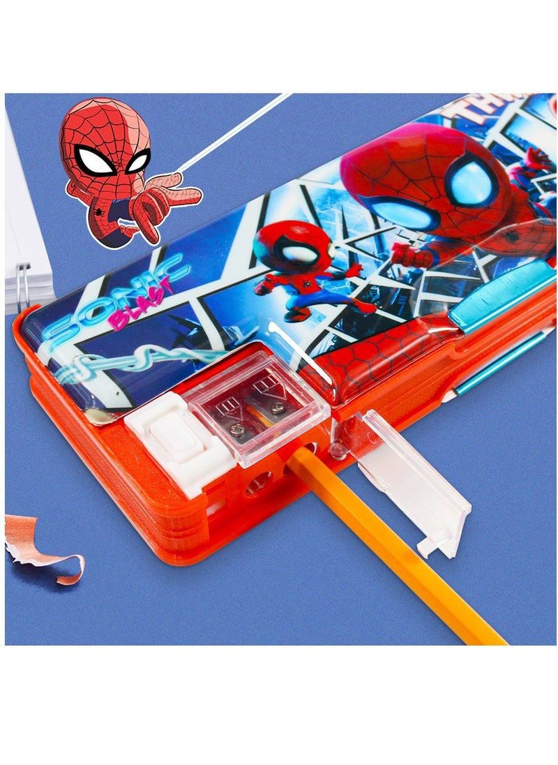 EHOME Spider-Man Large Capacity Multifunctional Double-Sided Pencil Case  - Image 2