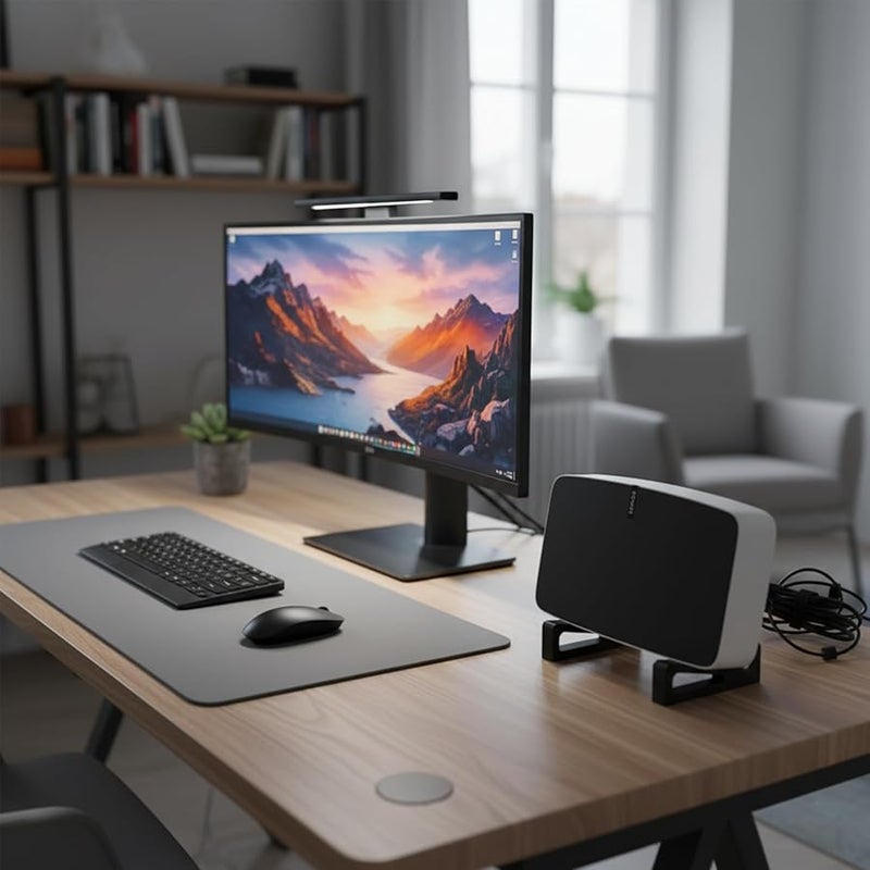 حامل سماعة سونوس فايف أسود زاوية قابلة للتعديل محسن للصوت موفر للمساحة - Image 4