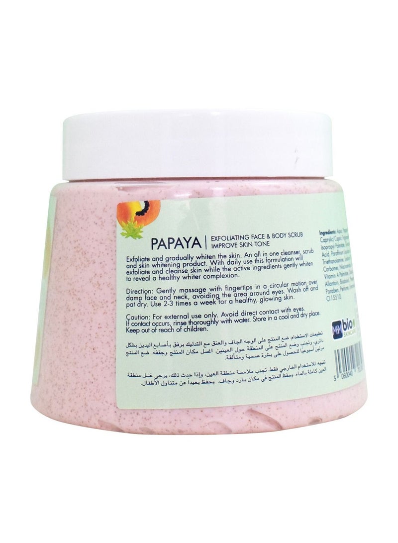 Bio Skincare Papaya Skin Whitening Scrub 500ml - Image 3