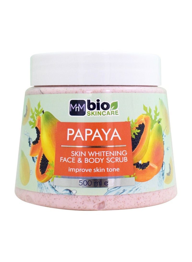 Bio Skincare Papaya Skin Whitening Scrub 500ml - Image 1