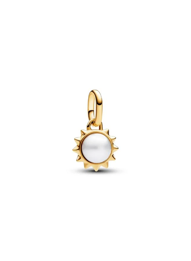 باندورا Pandora ME Treated Freshwater Cultured Pearl Sun Mini Dangle Charm