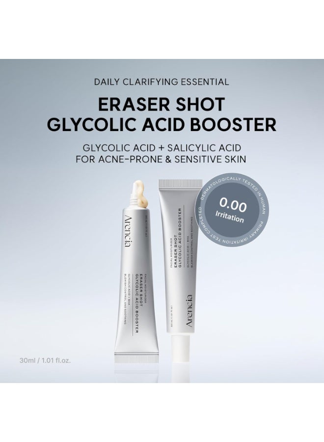 Arencia Eraser Serum Glycolic Acid Booster with AHA BHA, Exfoliating Face Serum for Acne-Prone Skin, Pore Care & Texture Refining, Lightweight Daily Skincare, 30 mL / 1.01 fl. oz. - Image 2