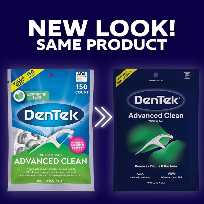 DenTek Triple Clean Advanced Floss Picks - Pack of 3 - Image 2