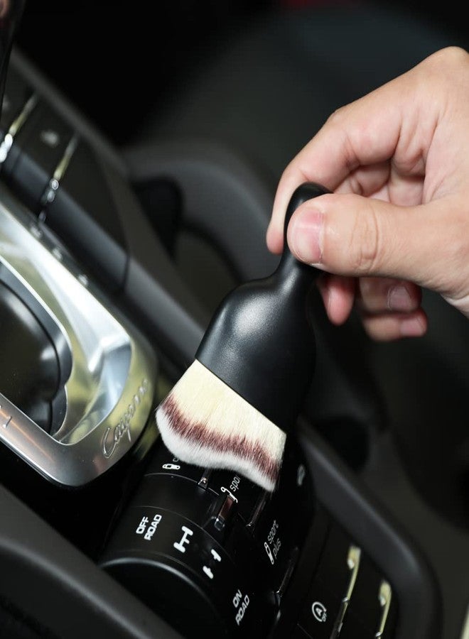 AOCISKA Car Interior Detailing Brush,Soft Bristle Cleaning Brush Car Detailing Brush Dusting Brush,Car Interior Cleaning Tool,Auto Detail Brush Car Dash Duster Brush (Tri-Color with Cap) - Image 5