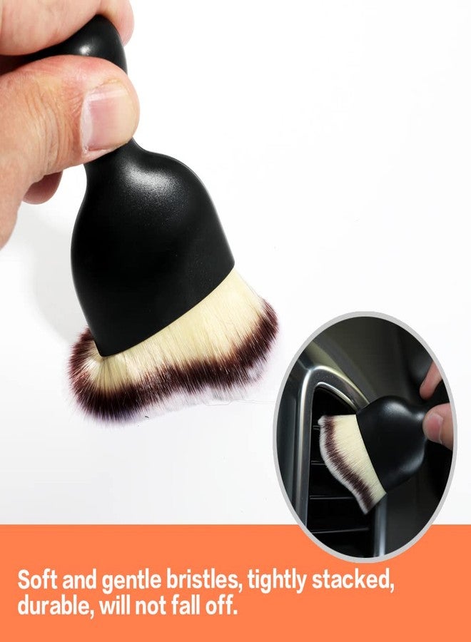AOCISKA Car Interior Detailing Brush,Soft Bristle Cleaning Brush Car Detailing Brush Dusting Brush,Car Interior Cleaning Tool,Auto Detail Brush Car Dash Duster Brush (Tri-Color with Cap) - Image 4