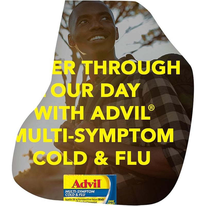 Advil Multi Symptom Cold and Flu Medicine, Cold Medicine for Adults with Ibuprofen, Phenylephrine HCL and Chlorpheniramine Maleate - 50 Coated Tablets - Image 4