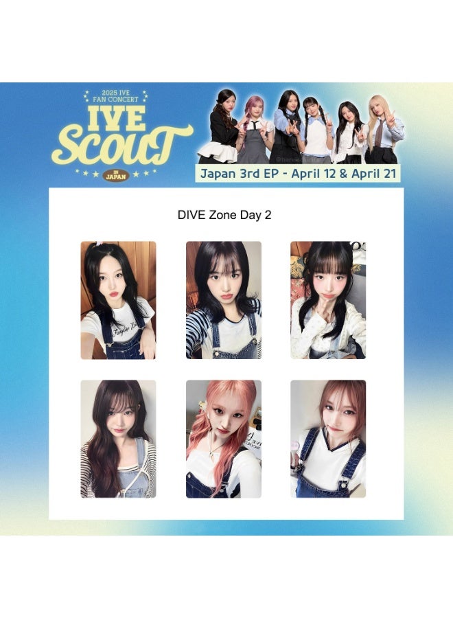 NIBEMINENT 6 Pcs Kpop IVE THE 3RD FAN CONCERT IVE SCOUT Lomo Cards Card For Fans Collection Gifts - Image 1