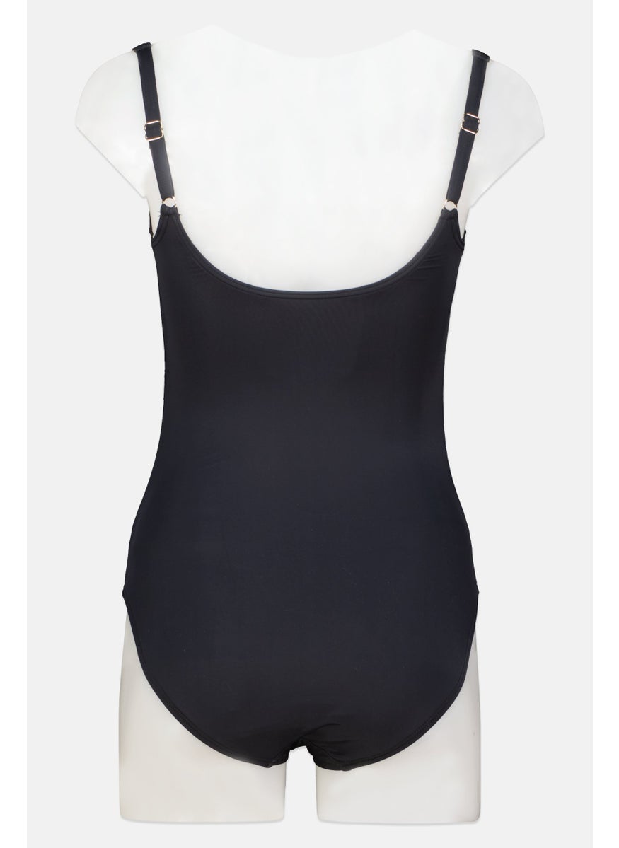 Women Plain One Piece Swimsuit, Black - pzsku/ZBCD66EA1D1085C16002FZ/45/_/1729779244/4f7b1663-5894-4f5c-a6cb-1379c2614ead