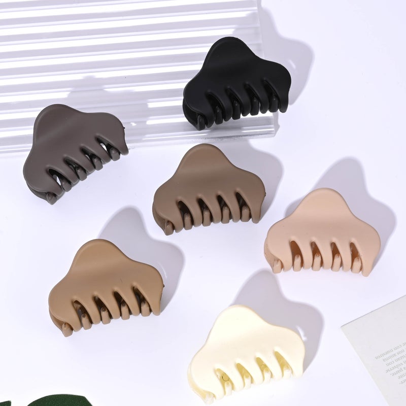 4.5Cm Medium Milk Tea Triangle Simple Hair Clip Women'S High Pone-Tail Half-Length Hair Claw -Selling Hair Accessories - Image 5