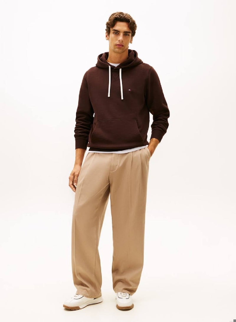 TOMMY HILFIGER Flag Embroidery Fleece Hoody - Image 3