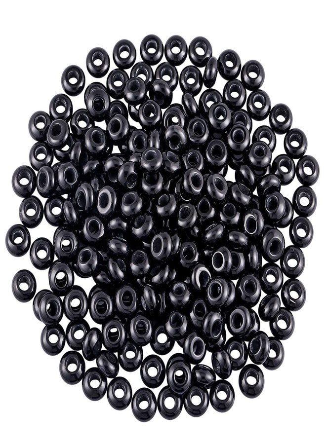 SUNYIK Assorted Crystal Stones Large Hole (6mm) Rondelle European Beads Fits Bracelet, Pack of 25, Amethyst/Rose Quartz/Green Aventurine/Carnelian/Black Agate - Image 5