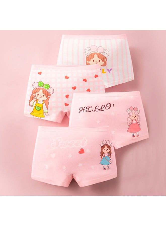 KUYING New Comfortable Skin friendly Breathable Underwear Set 0f 4 