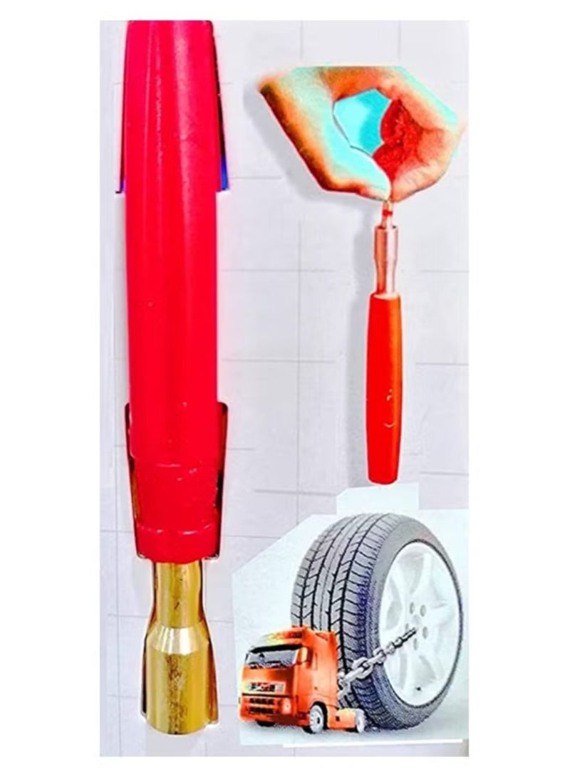 ZedForce Heavy Duty Tire Valve Core Remover Tool - Professional Brass Tire Deflator with Magnetic Tip - Quick Release Valve Core Wrench for Car, Truck, Bicycle and Motorcycle , Tire Repair and Deflator Valve Core Wrench Tool - Image 5