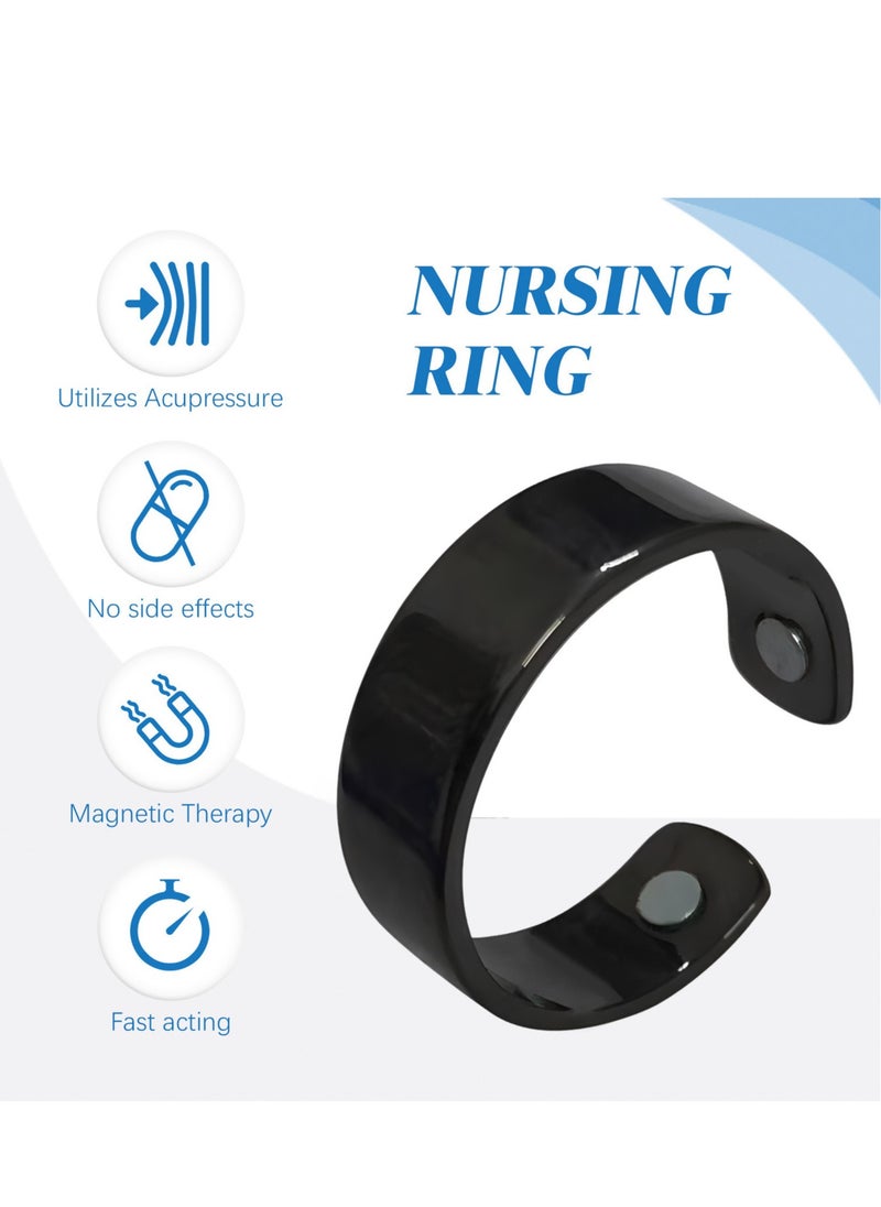 SOUTH MOON - Blood Glucose Control Ring, 2 Pieces Blood Sugar Regulator Ring for Acupressure for Women Men Adjustable Blood Glucose Control Ring - Image 1