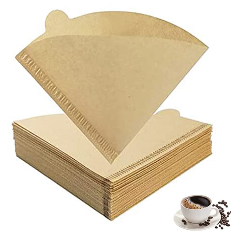 Lanjue 200PCS Coffee Filter Papers 41x55inch Disposable Unbleached Cone Filter Papers for Coffee Dripper Pour Over Coffee Maker 12 Cups