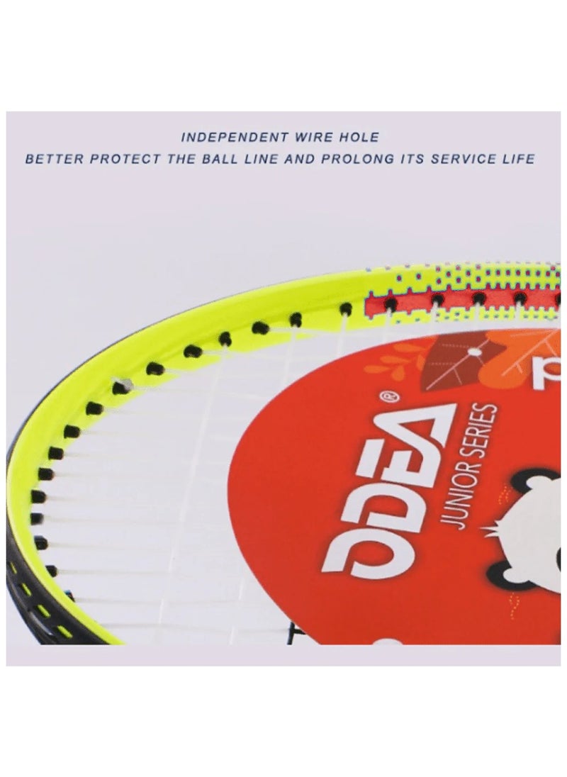 ODEA 3501-25 Inch Junior Tennis Racquet With Bag, YellowxRed  - Image 4