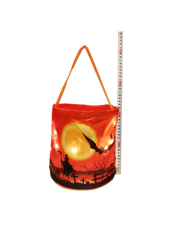 Loquat Lantern Satchel Pumpkin Decoration Ghost Festival Props Luminous Candy Bag Decorative Sugar Stereo Kidsren's Gift Bag-Color:No.1 - Image 4