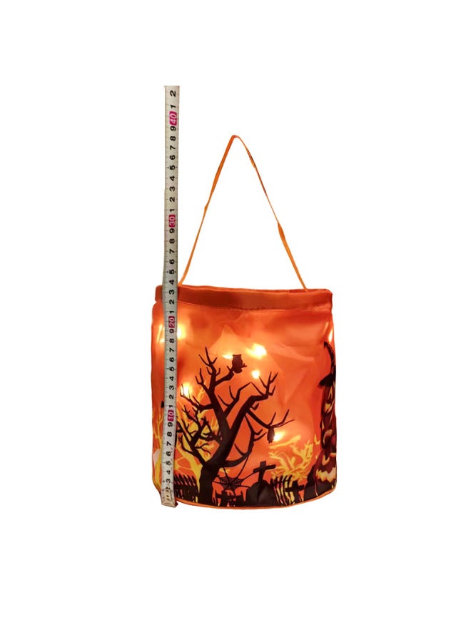 Loquat Lantern Satchel Pumpkin Decoration Ghost Festival Props Luminous Candy Bag Decorative Sugar Stereo Kidsren's Gift Bag-Color:No.1 - Image 1