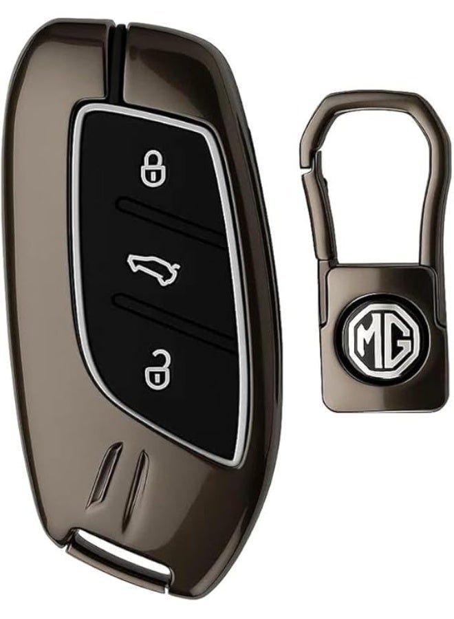 UShop U-Shop Metal Protective Cover ✔ for Car Remote Key Compatible with MG - Image 1