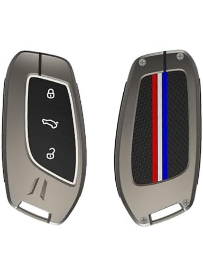 UShop U-Shop Metal Protective Cover ✔ for Car Remote Key Compatible with MG - Image 3