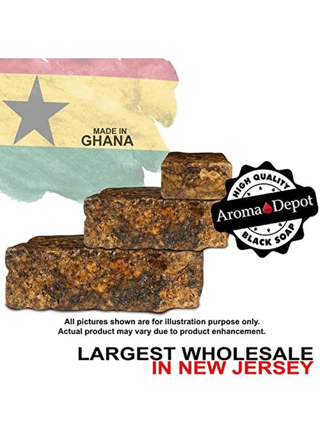 Aroma Depot 1 رطل صابون أسود أفريقي / 16 أونصة 100% صابون خام طبيعي لإزالة حب الشباب والأكزيما والصدفية والندبات غسول الوجه والجسم مصنوع يدويًا بواسطة أروما ديبوت - Image 5