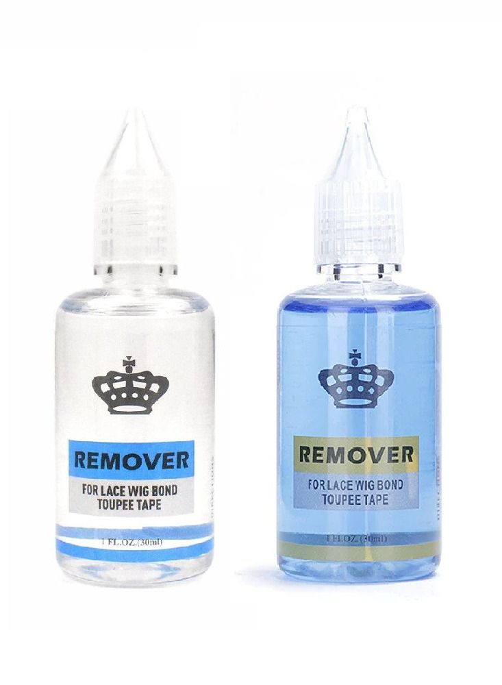 pack 2 Removes Hair Glue, Wig Tape, Double Sided Extension Tape,30ml Tape Remover for Hair Extensions Remover for Lace Wig Bond Toupee Tape in Hair Extensions Adhesive - Image 1