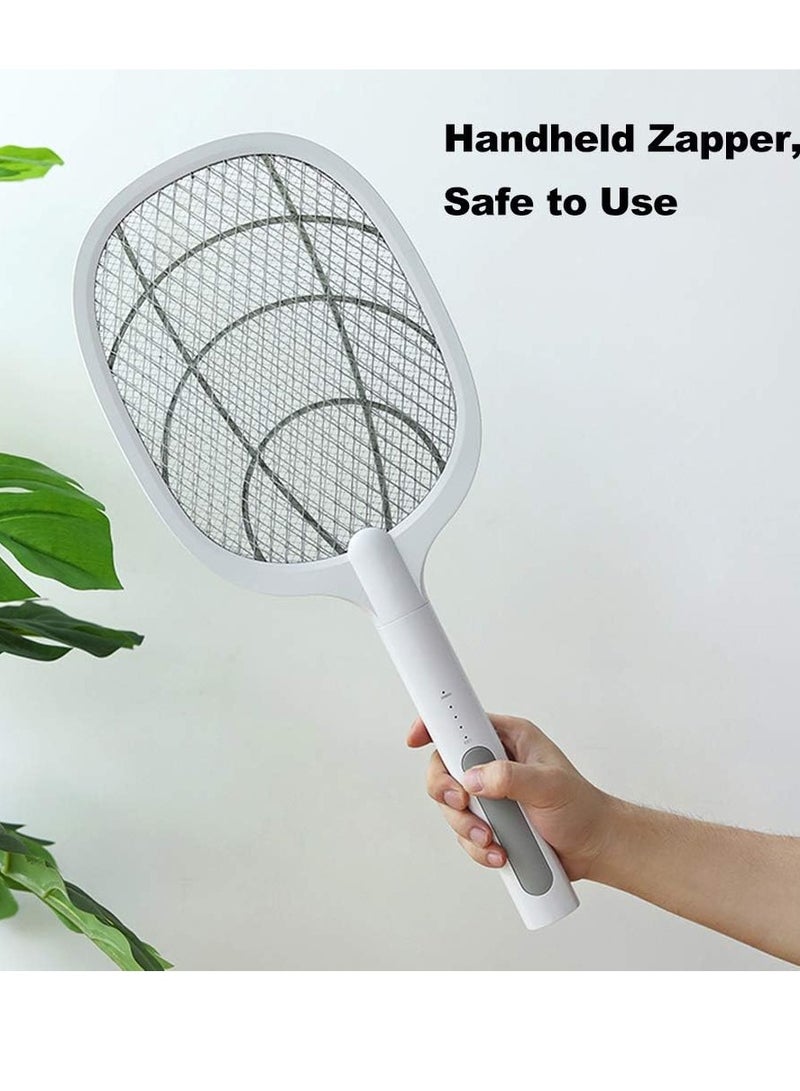 Electric Bug Zapper Racket Mosquito Killer Fruit Fly Swatter Zap Two-In-One USB Rechargeable Electronic Swatter Pest Control - Image 1