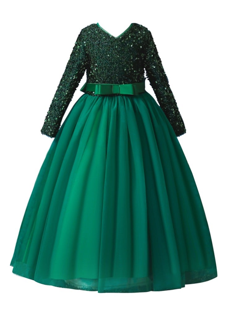 D'Daniela Sequin Bodice Ballgown Dress - Image 1
