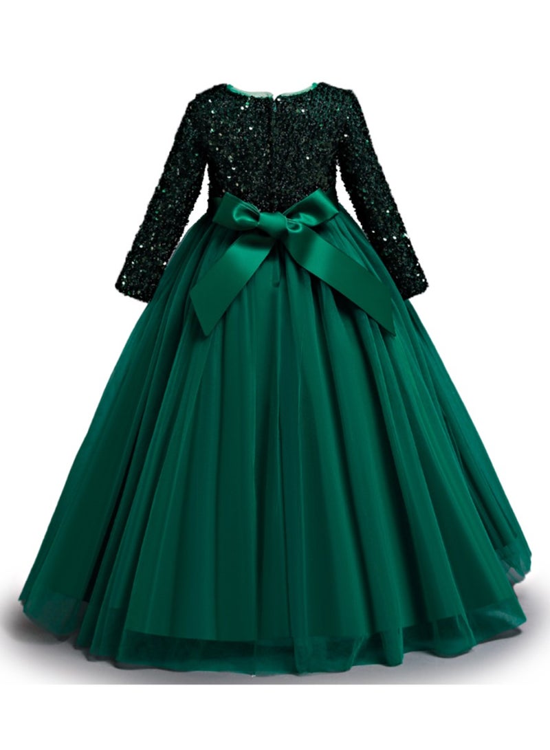 D'Daniela Sequin Bodice Ballgown Dress - Image 3