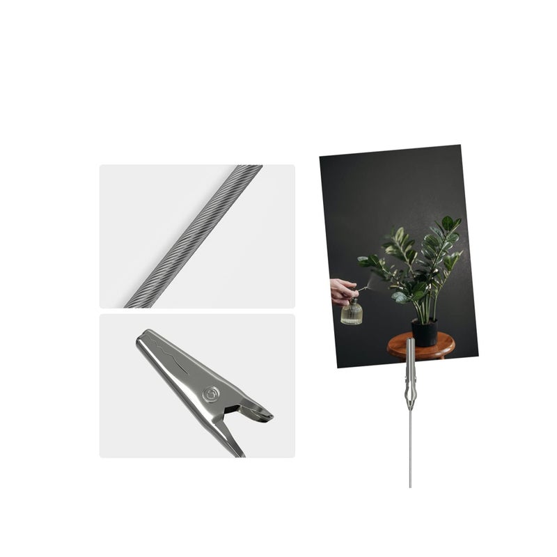 Zikra Metal Wire Alligator Clips 40 PCS Long-Tailed Alligator Clamp Photo Clip Holder Alligator Clips for Crafts DIY Card Photo Memo Clip Holder - Image 2