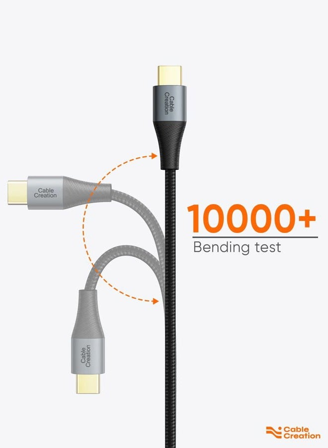 CableCreation Short USB C to USB C Cable, Type C Fast Charging USB C Cable 0.8FT, Double-Braided Exterior Compatible with Galaxy S22 Ultra S22 S21 S20 Note 20, MacBook, iPad Mini 6, iPad Pro 2020 - Image 4