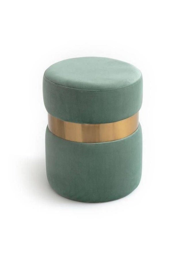 Luxury Pouf with Steel Frame – Modern Design Combining Comfort and Durability – Green