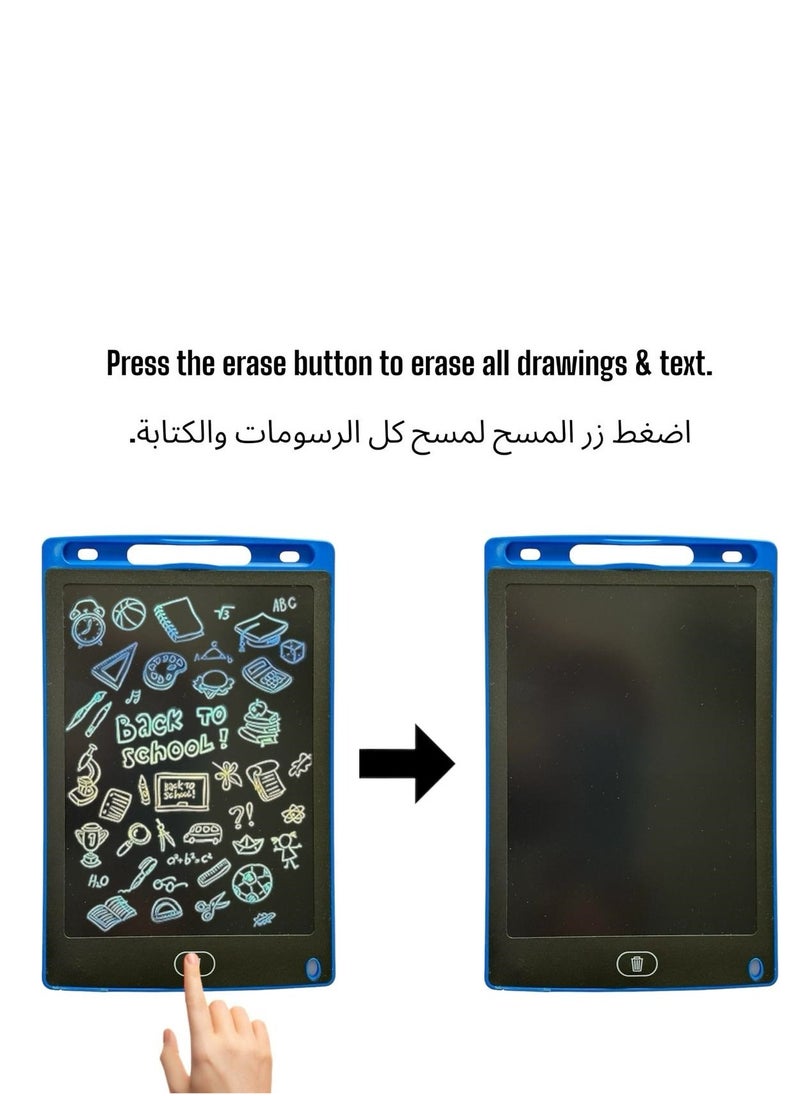 8.5" Drawing, Sketching & Writing Interactive LCD Tablet for Kids & Grown-ups (Blue)  - Image 4
