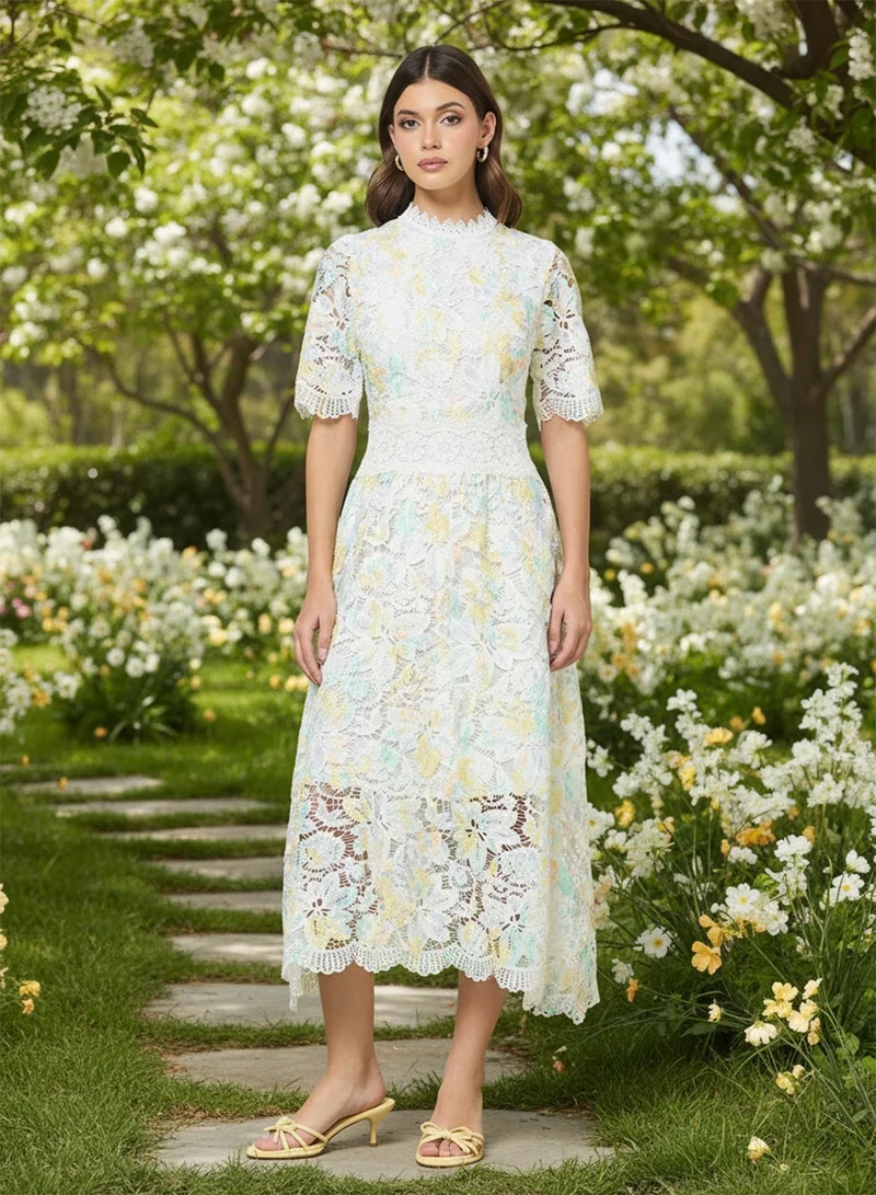 ELLA Floral Lace Dress