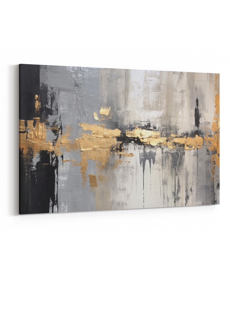 LOWHA Canvas Wall Art Stretched Over Wooden Frame with Abstract Painting - Image 4