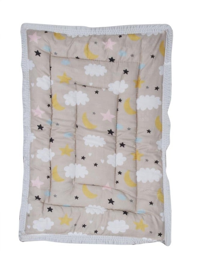 ONDOLL Newborn Baby Pom Pom Cotton Baby Bed | Godari | Cradle Bed | Crib Sheet | Changing Mat Baby Godadi |Bedding Set | Mattress_Pack of 1 Piece_(20 * 30 Inch)_(V_i_668677_Multicolor) - Image 4