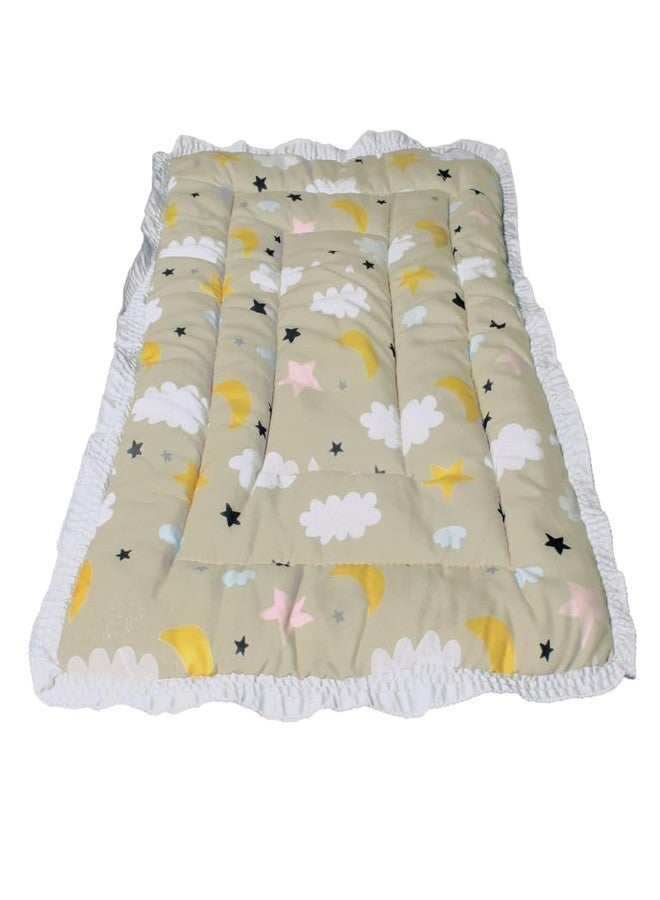 ONDOLL Newborn Baby Pom Pom Cotton Baby Bed | Godari | Cradle Bed | Crib Sheet | Changing Mat Baby Godadi |Bedding Set | Mattress_Pack of 1 Piece_(20 * 30 Inch)_(V_i_668677_Multicolor) - Image 3