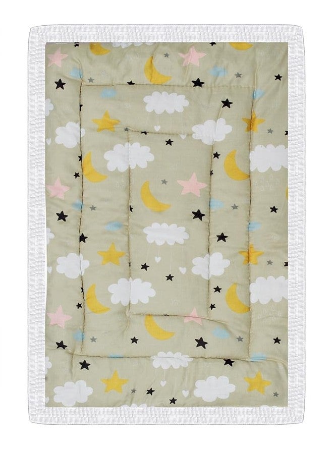 ONDOLL Newborn Baby Pom Pom Cotton Baby Bed | Godari | Cradle Bed | Crib Sheet | Changing Mat Baby Godadi |Bedding Set | Mattress_Pack of 1 Piece_(20 * 30 Inch)_(V_i_668677_Multicolor) - Image 5