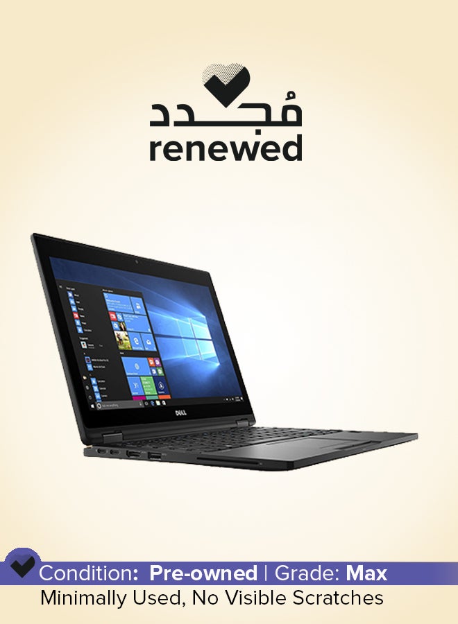 DELL Renewed - Lattitude 5289 Multi Touch Screen 2 in 1 Laptop With 12.6-Inch Full HD Display,Intel Core i5 Processor/7th Gen/8 GB RAM/256 GB SSD/Windows 10 Pro English/Arabic Silver - Image 1