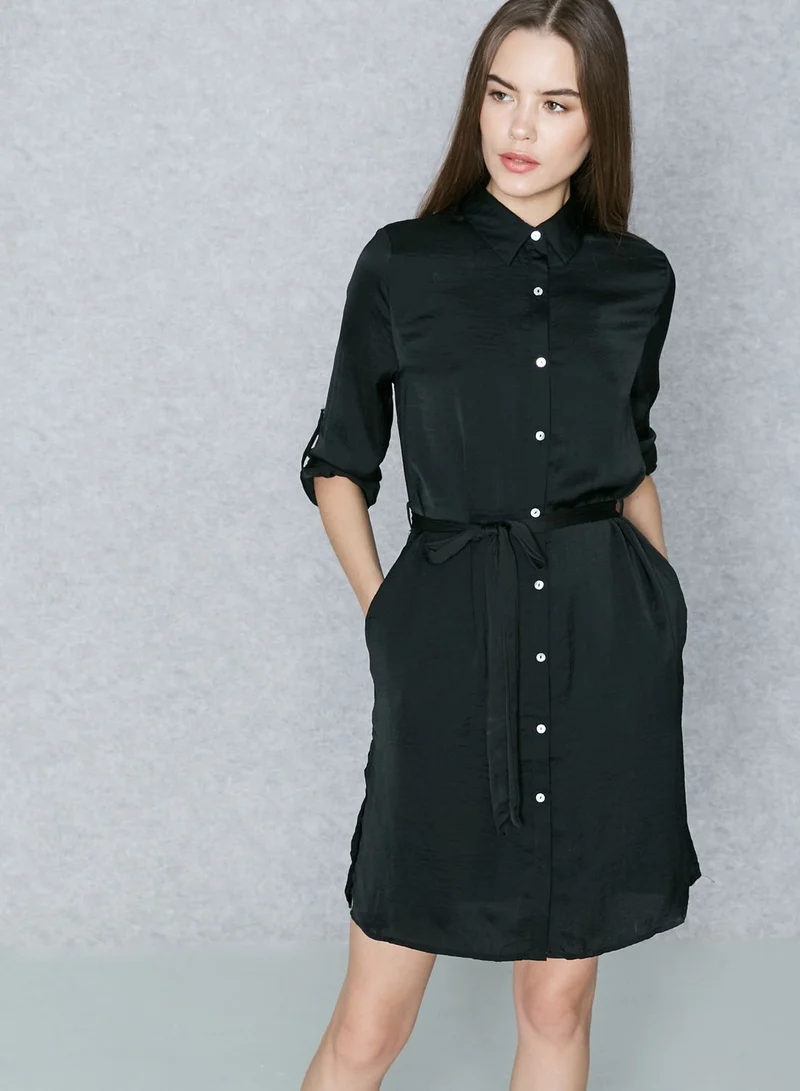 ELLA Embroidered Back Self Tie Shirt