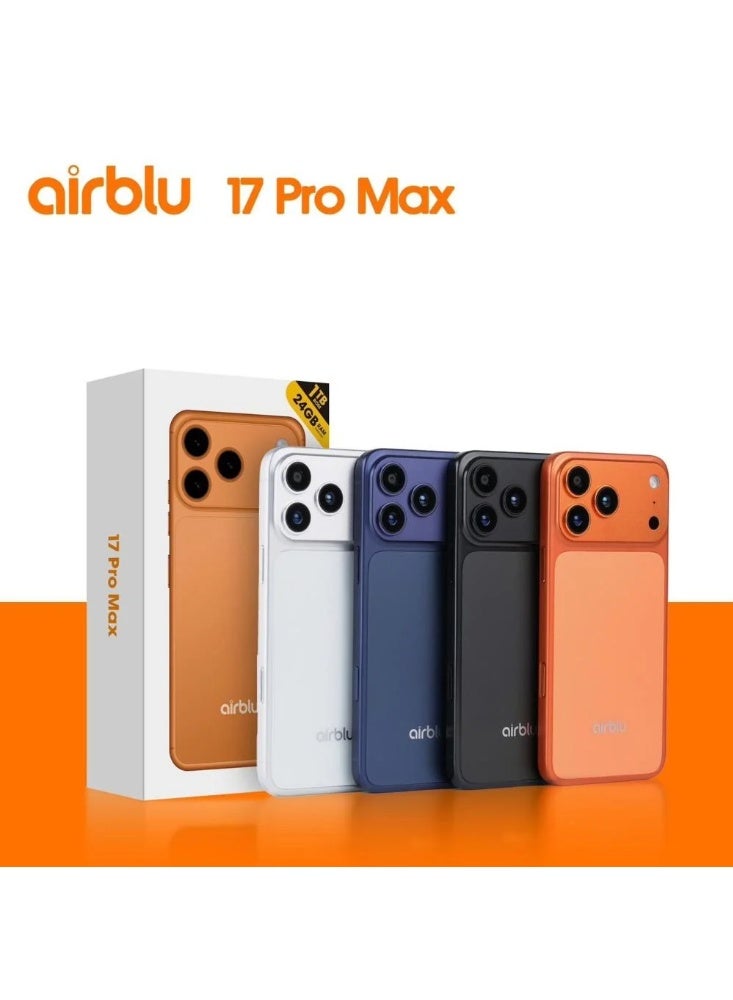 Airblu 17 5G Smartphone | 6.85-inch HD+ Display, 24GB RAM + 1TB ROM, Triple AI Camera, 5000mAh Battery, High-Performance Octa-Core (Black) - Image 2