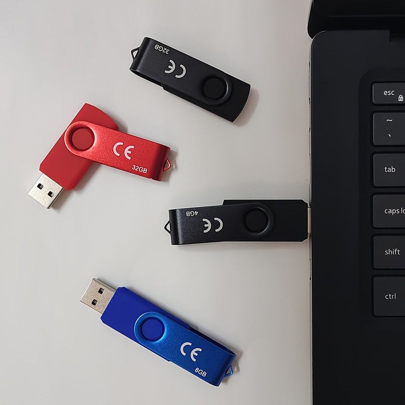 3 Pack 32GB High Speed Rotating USB 2.0 Flash Drives True Capacity for Computers Smart TVs and Car Audio Systems - Image 3