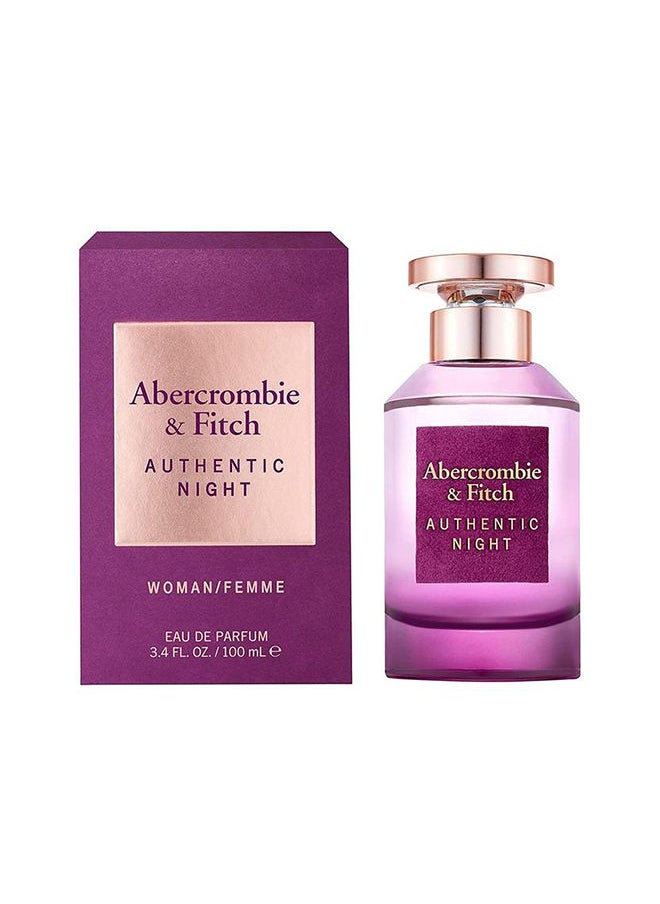 Abercrombie and Fitch - Authentic Night Women EDP 100Ml - Image 1