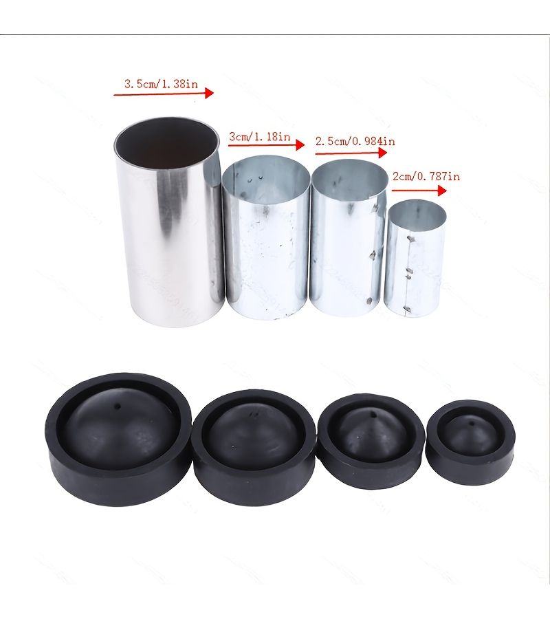 A4 Silvery Grey Aluminum Casting Flask With Rubber Sprue Base 20 25 30 35 Mm Jewelry Making Tool - Image 3