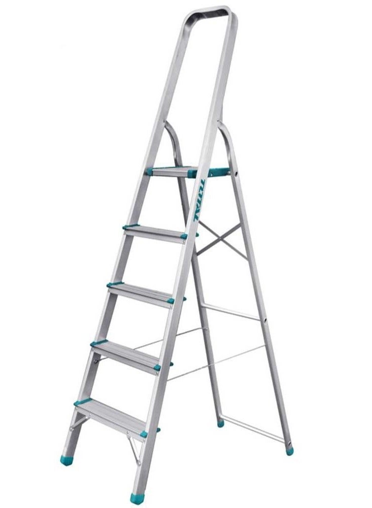 TOTAL Aluminum Ladder 5 Steps THLAD06051 - Image 1