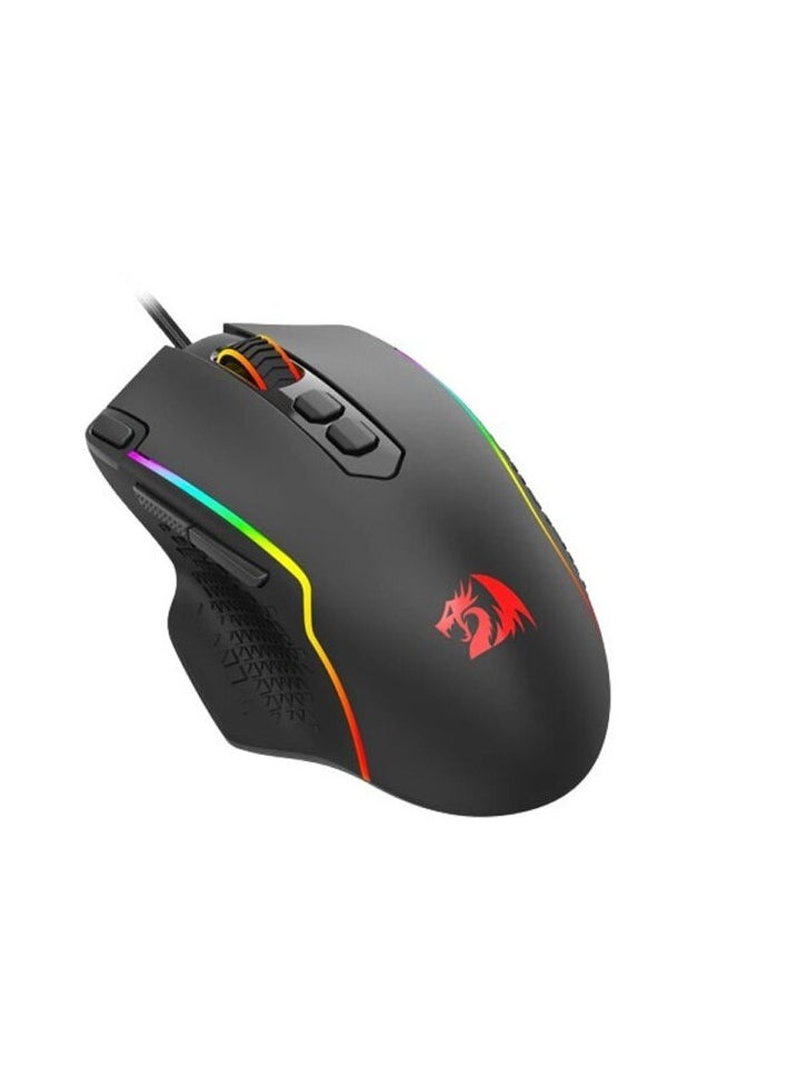 REDRAGON - M615 ARDAL  MOUSE with a Unique 16.8 Million RGB Colors , 8000 DPI , 8 Programmable Smart keys , Ergonomic Design - Image 1