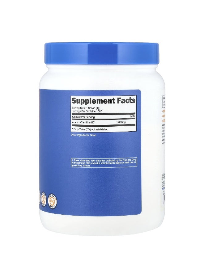 Nutricost Nutricost, Acetyl L-Carnitine, Unflavored , 1.1 lb (500 g) - Image 2