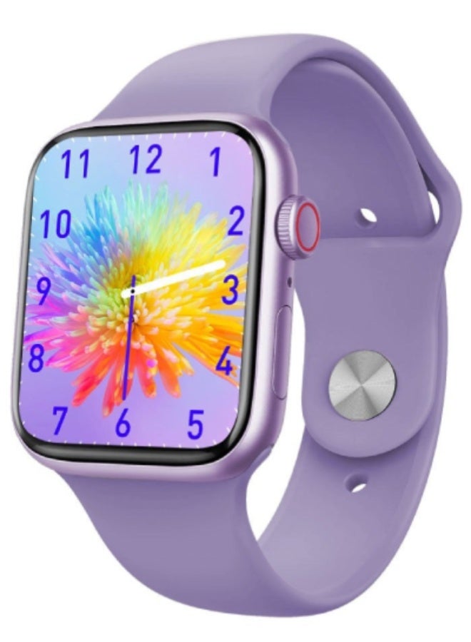 AROAQ X9 MAX PLUS Smart Watch – 2.1" HD Display, Bluetooth Calling, NFC, GPS, SpO2 & BP Monitoring, Fitness Tracker, IP67 Waterproof, Android & iOS - Purple - Image 1